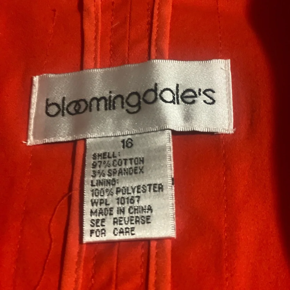 Bloomingdale's Vibrant Orange Trench Coat NWOT - Picture 6 of 7